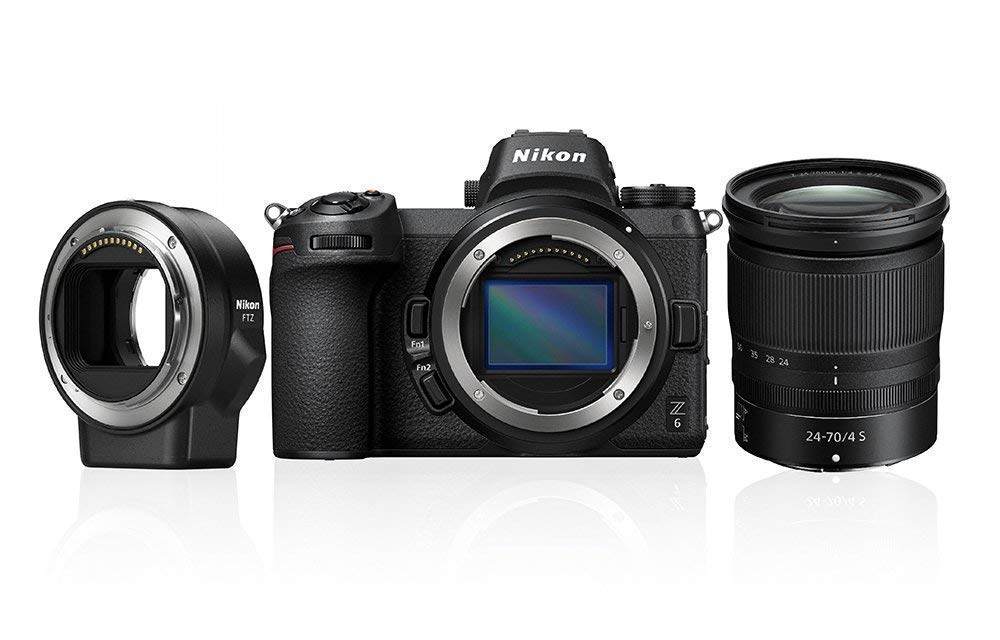 Nikon Z 6 Spiegellose Vollformat-Kamera mit 24-70 mm 1:4 S und 64 GB XQD-Speicherkarte (24,5 MP, 5 Achsen-Bildstabilisator, OLED-Sucher mit 3,69 Mill. Bildpunkten, 273 Messfelder AF, 4K UHD Video)