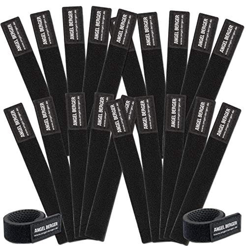 Angel-Berger Ruten Klettband Rutenbänder 10x Neopren Rutenband angeln 2er Set