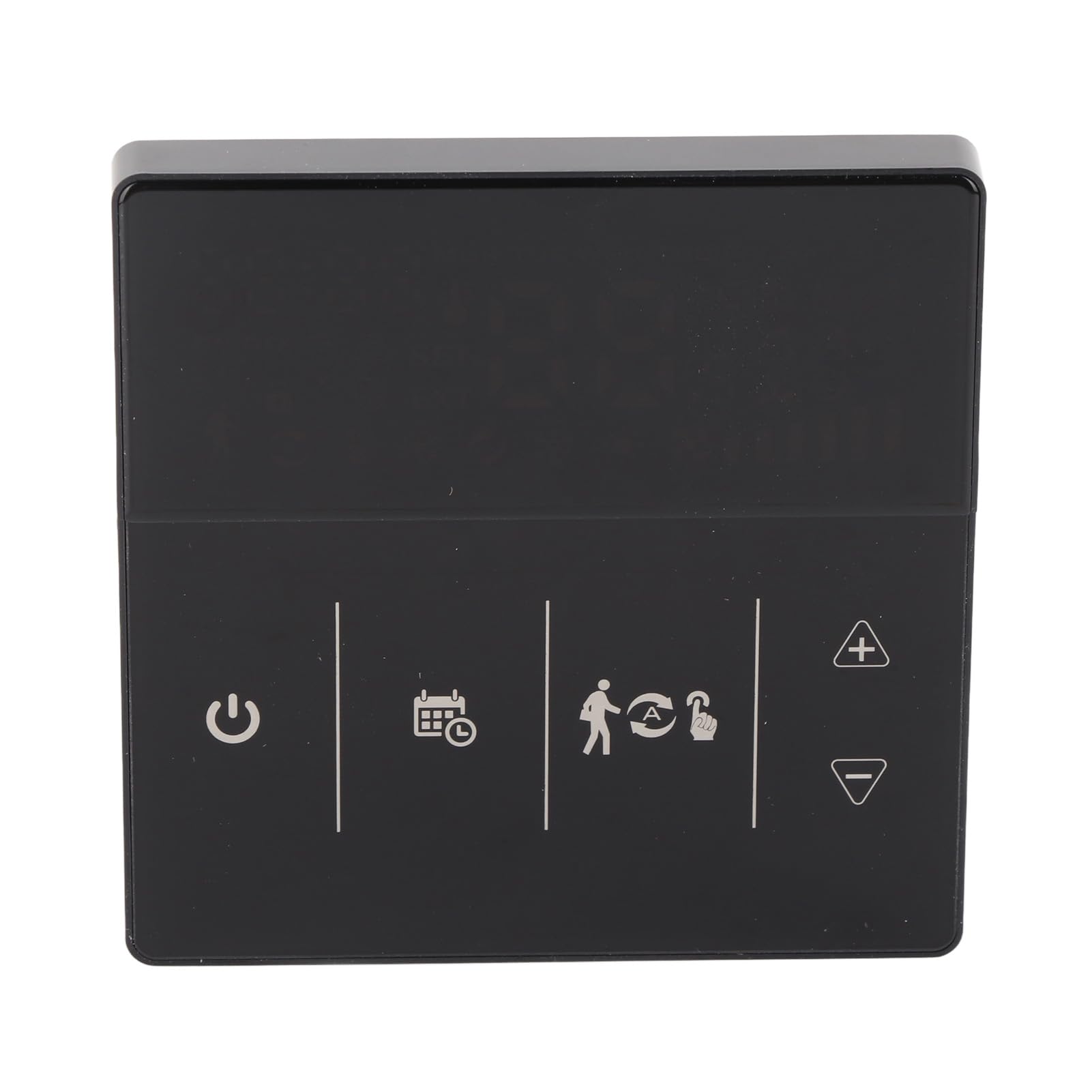SIXRUN Termostato Inteligente, Controlador de Temperatura de Pantalla Táctil ABS, Control de Voz y Aplicación, Precisión de ±0,5 ℃, Rango de 41 a 158 ℉, Programable para Usuarios de Calderas (Black)