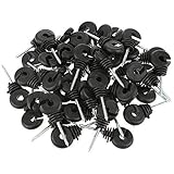 Sedmoon 100Pcs Electric Fence Insulator Screw-in Insulator Fence Ring Post Wood Post Insulator