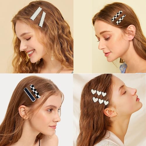 20 Pinzas para cabello tipo duckbill en acrílico miniatura 3