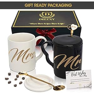 Deluxyweddinggiftsforcouple2025mrandmrscoffeemugssetnewlywedgiftsbridalshowergiftsmrandmrsgiftsbrideandgroomgiftsweddinganniversarypresentforcouples Urban Country Home Decor Deluxy wedding gifts for couple 2025 mr and mrs coffee mugs set newlywed gifts bridal shower gifts mr and mrs gifts bride and groom gifts wedding anniversary present for couples urban country home decor