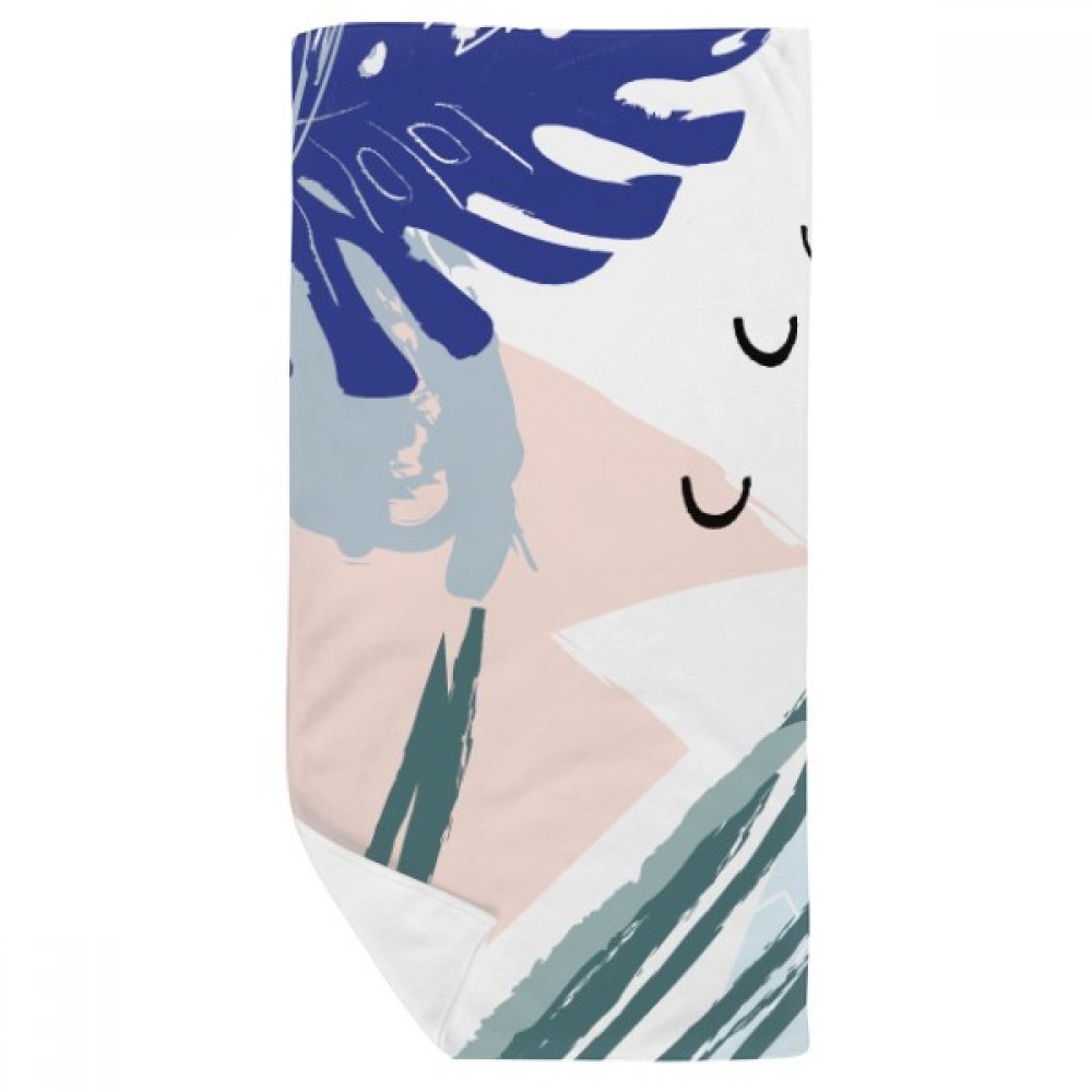 Serviette de bain multicolore à motif plantes pour transformer votre douche en spa