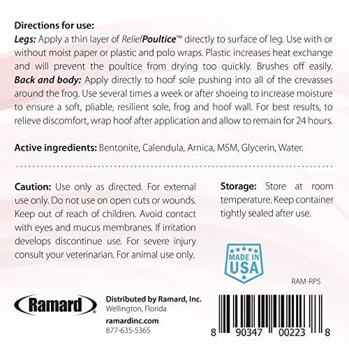 Ramard Animal Pain Relief Gel — Powerful Analgesic Formula To Quickly Relieve Joint, Tendon, Foot, Leg And Muscle Pain — Rub Gel Into Animal's Skin Or Apply Under A Wrap - 2 Pack #TOP4