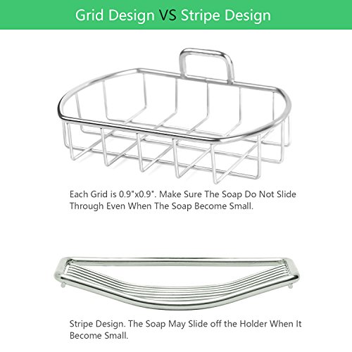 Anwenk Soap Dish Stainless Steel Vacuum Suction Cup Soap Dish Powerful Soap Saver Dish Soap Tray Soap Holder For Shower Bathroom & Kitchen #TOP1