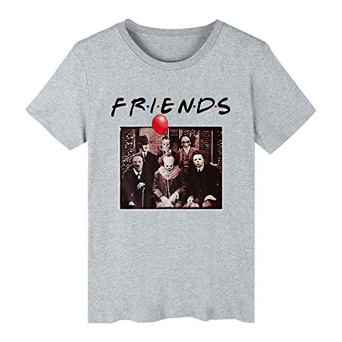 Horror Friends Shirt Unisex Novedad Divertida Camiseta de Halloween Friend Film tee Tops