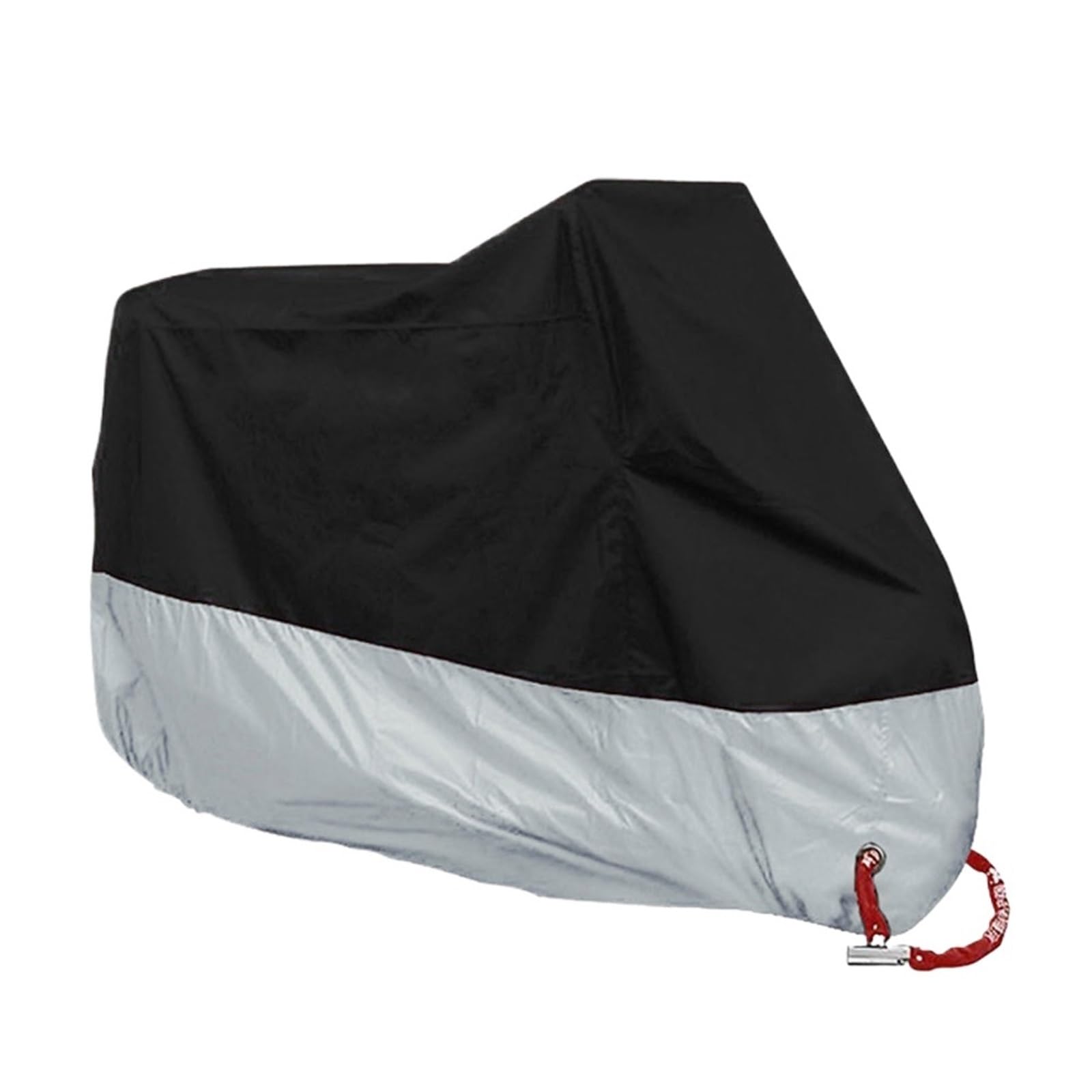 bike cover Motorcycle Cover Funda Rain Waterproof Dustproof UV Protective Coat Indoor Outdoor Motorbike Scooter for Travel Camping Transportation(Silver1,4XL for 2301-2600mm)