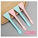 Wopanxye 6 Pack Cosmetic Spatula, Small Silicone Applicator Face Brush for Skin Treatment DIY Facial Mud, Gel, Cream, Lotion, Powder, Clay, Plastic Scooper Extractor Tool for Mixing, Sampling, Waxing