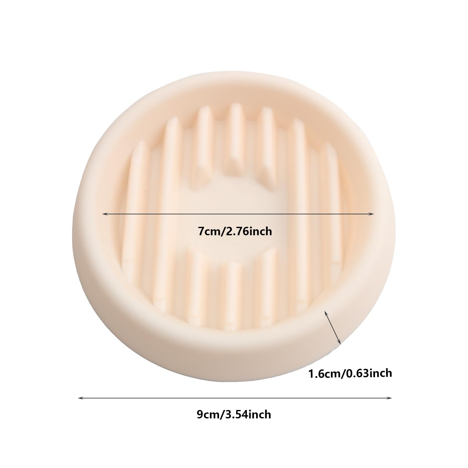 ZZHXSM 4PCS Beige Round Plastic Flower Pot Tray Flower Pot Drainage Anti Root Small Tray Base Catch Water Bottom 3.54 inches for Succulent Cactus Kinki Green Small Potted Plants