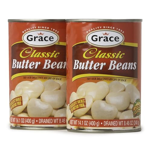 Grace Butter Beans 14oz - 2 Pack Canned Butter Beans