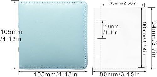 Vista 18 de Mini álbum de fotos, soporte para tarjetas fotográficas rosas, tarjetas fotográficas Kpop de piel sintética de 3 anillos, álbum de películas