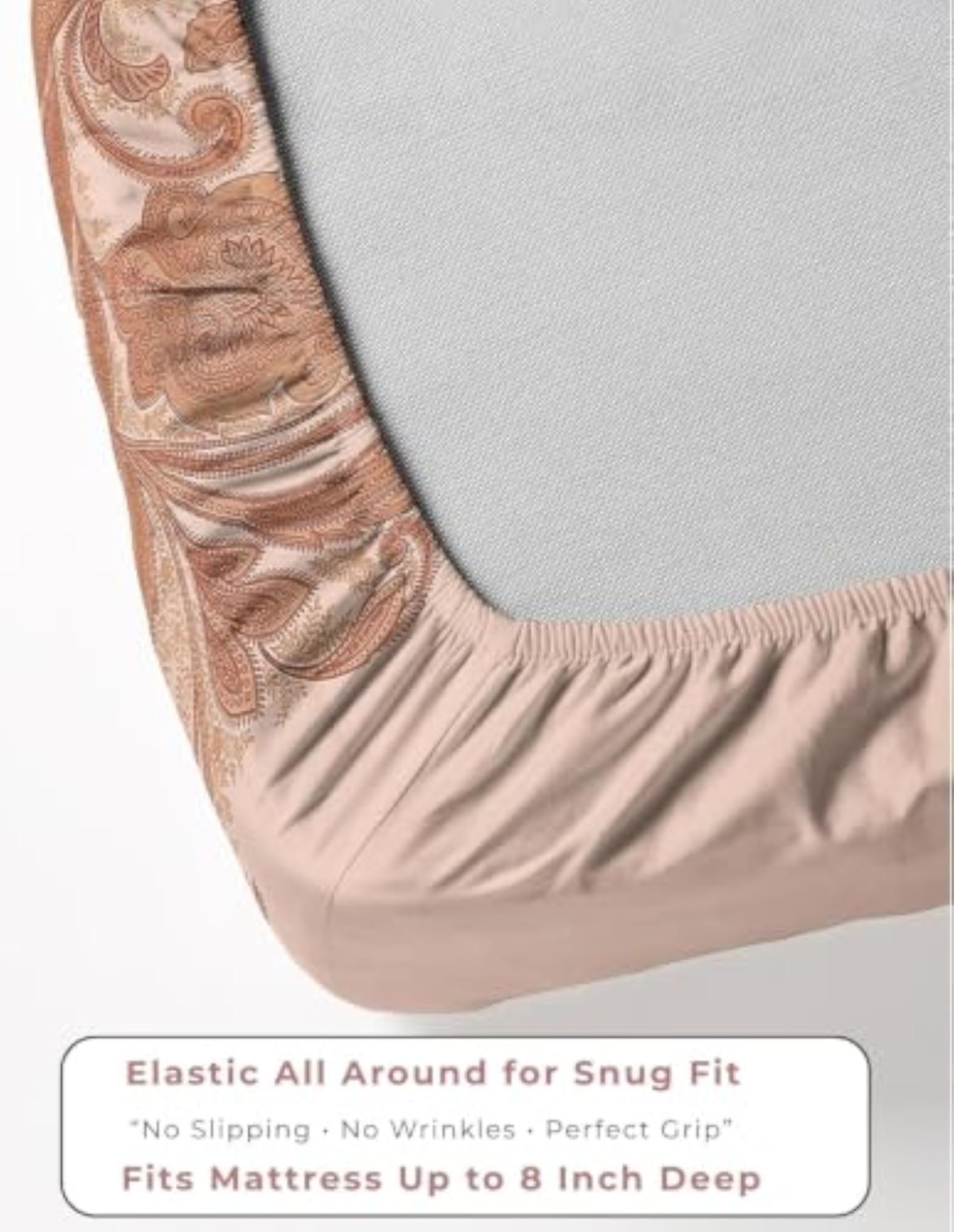 Fitted Bedsheets King Size with Pillow Covers
