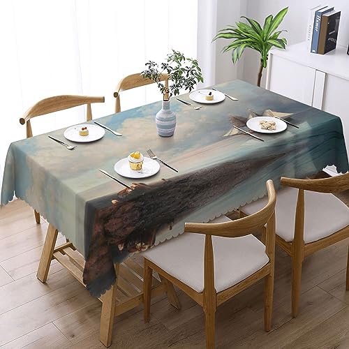 Nappe rectangulaire voilier de qualité supérieure textile infroissable table