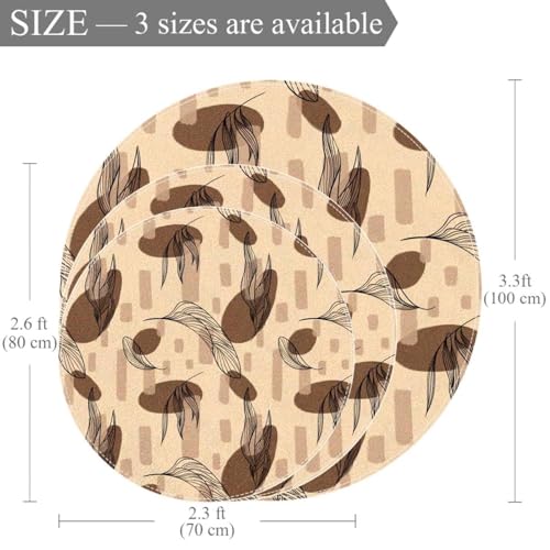 Tapis de chambre abstrait de qualité supérieure motif floral chic