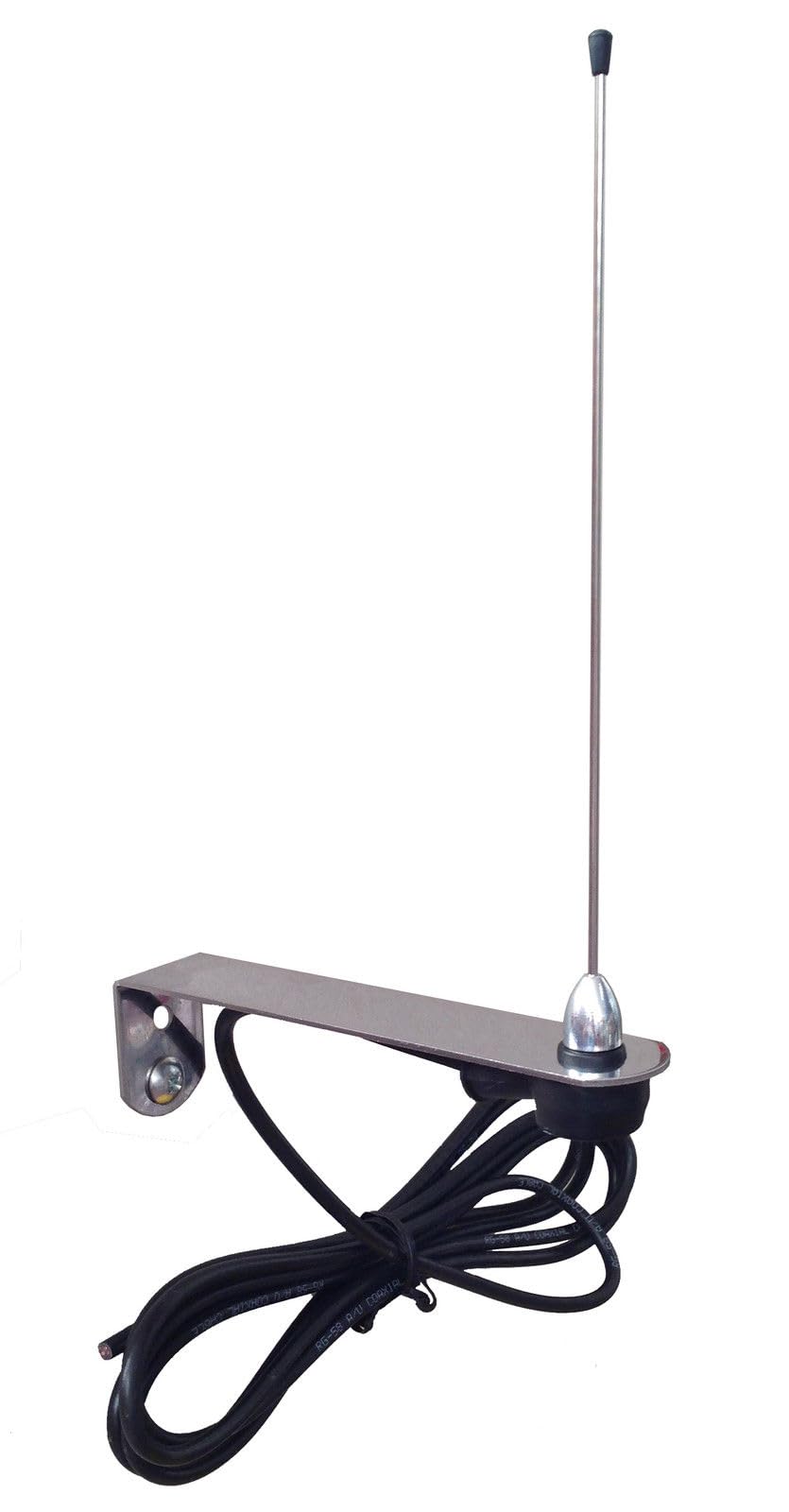Antenna esterna universale per automatismo cancello 433 868 Mhz, acciaio inox