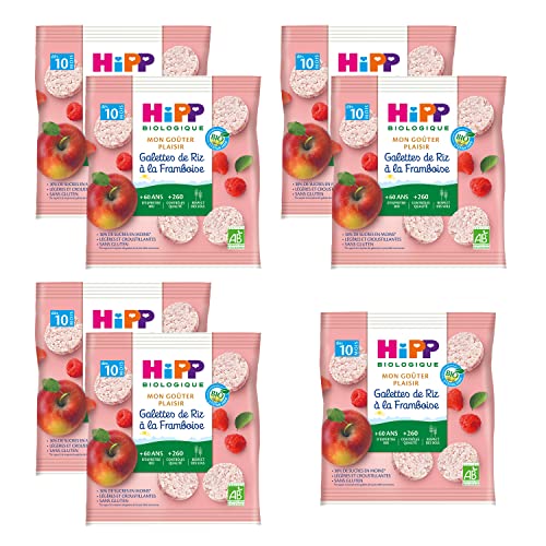Hipp Biologique Galettes de Riz à la Framboise dès 10 mois - 7 sachets de 30 g