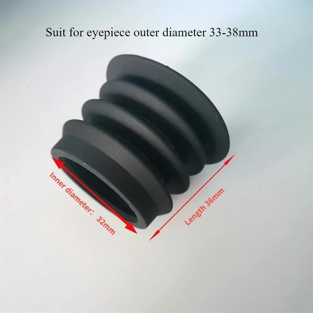 Microscope Eyepiece Guards Rubber Eye Protector Eyecup Shields Length 36mm Inner Diameter 32mm