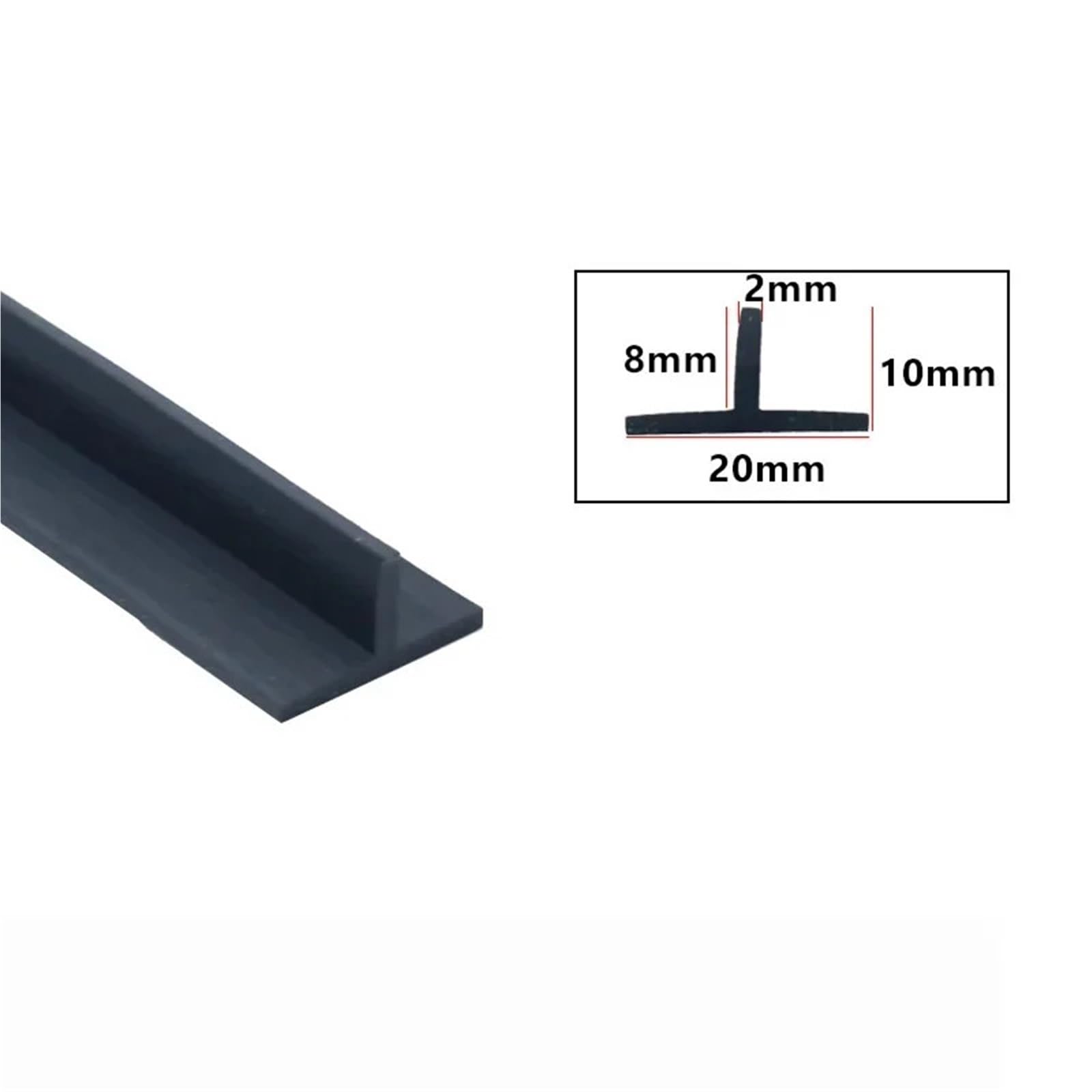 juntas de sellado transparente Tira De Sellado Silicona En Forma T, 1 M/5 M/10 Metros, Burlete Goma For Cocina, Resistente Al Agua Y Calor(T-21,10M)