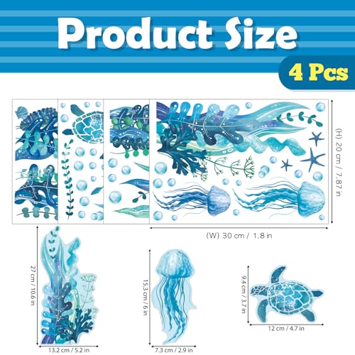 Stickers de pared DECOWALL Ocean que brillan en la oscuridad miniatura 6