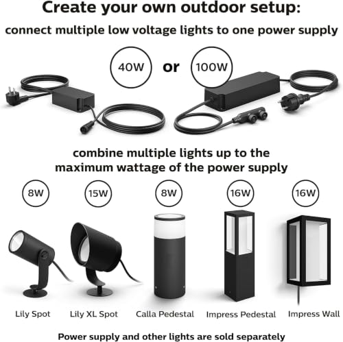 Philips Hue Outdoor 16-Foot Cable Extension - Extend Your Hue Outdoor Low Voltage Lights - 1 Pack - Requires Hue Bridge - Weatherproof - image 5
