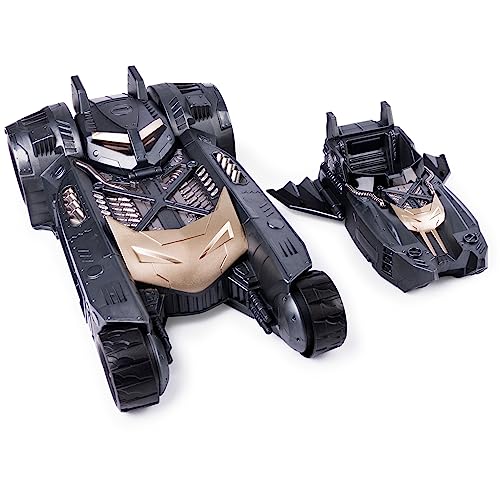 DC Comics Spin Master Batman Batmobile and Batboat 2-in-1 Transforming Vehicle, for Use 4-Inch Action Figures, Kids Toys for Boys