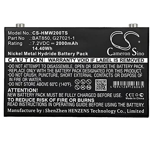 DRAWBELL Replacement Battery for H'ME MB Base Stations,WS200,Pro 850 Intercom,MB100 Base Station,MB300ES Base Station,WS200 Speaker,WS200 Station Part NO BAT850,G27021-1,105G073?2000mAh/14.40Wh?
