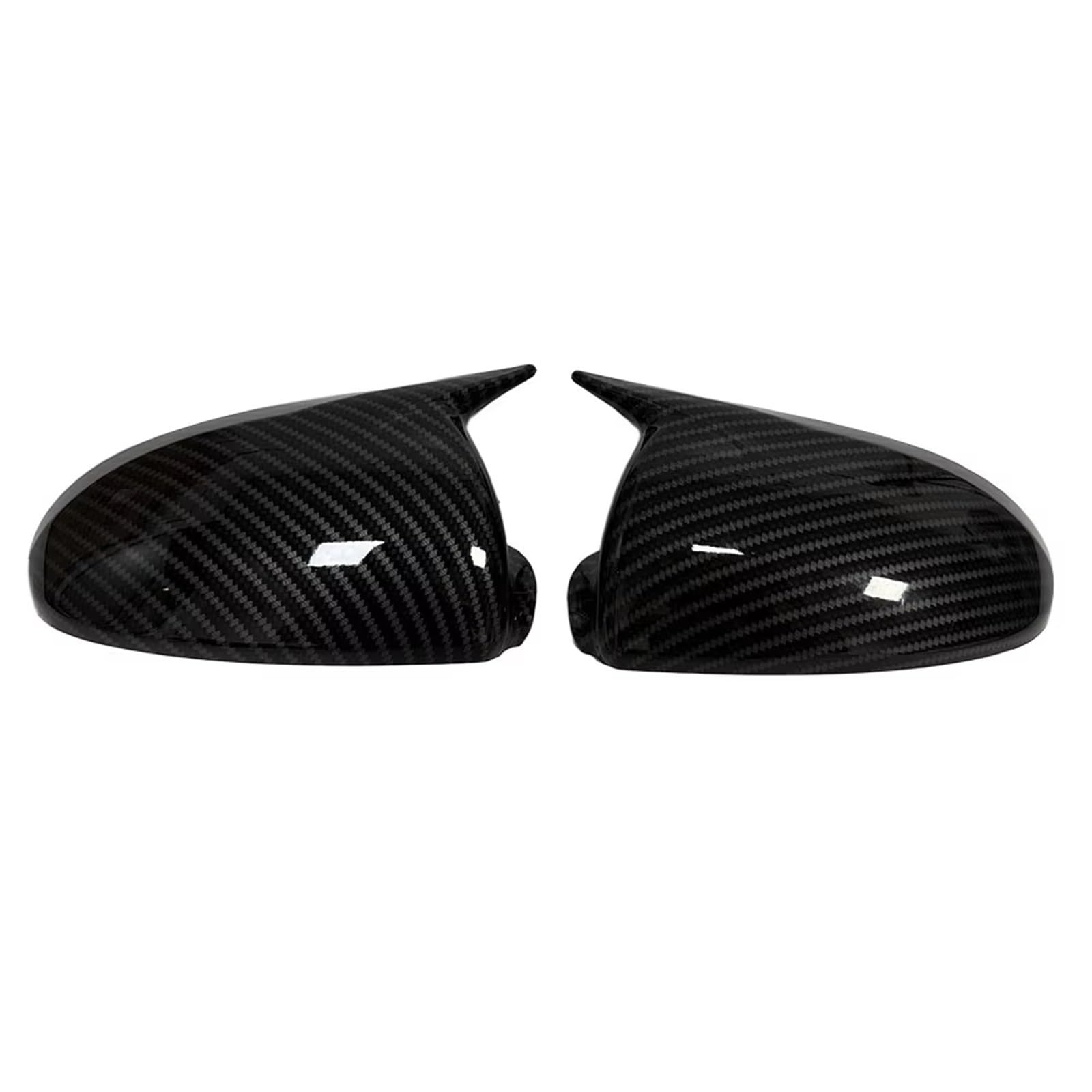 Wymiana czapek do Benz do Smart For Fortwo W451 2008-2014 2x naklejka samochodowa pokrywa wsteczna osłona skrzydła zewnętrzna obudowa wykończenia osłony tylnej (czarny połysk) (węgiel)