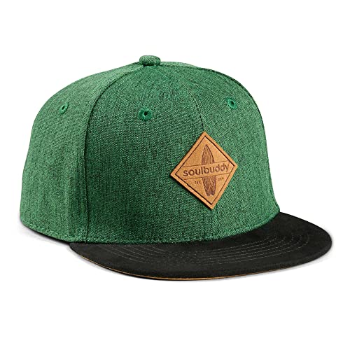Soulbuddy Kinder Cap Unisex Kinderkappe Schirmmütze für Jungen & Mädchen Trendiger Sonnenhut für Outdoor & Freizeit Dunkelgrün Größe L
