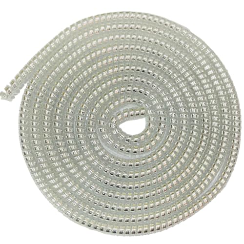 Image of Spiral Cable Protector, 150cm Cord Organizer for iPhone and Android Cables, Headphone and Charger Wire Protection Cover, Universal Device Compatible (Metallic Silver)
