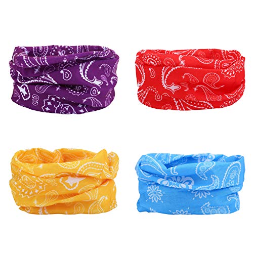 Image of Elastic Headwear Bandana Headband Half Face Mask Scarf Neck UV Sun Protection