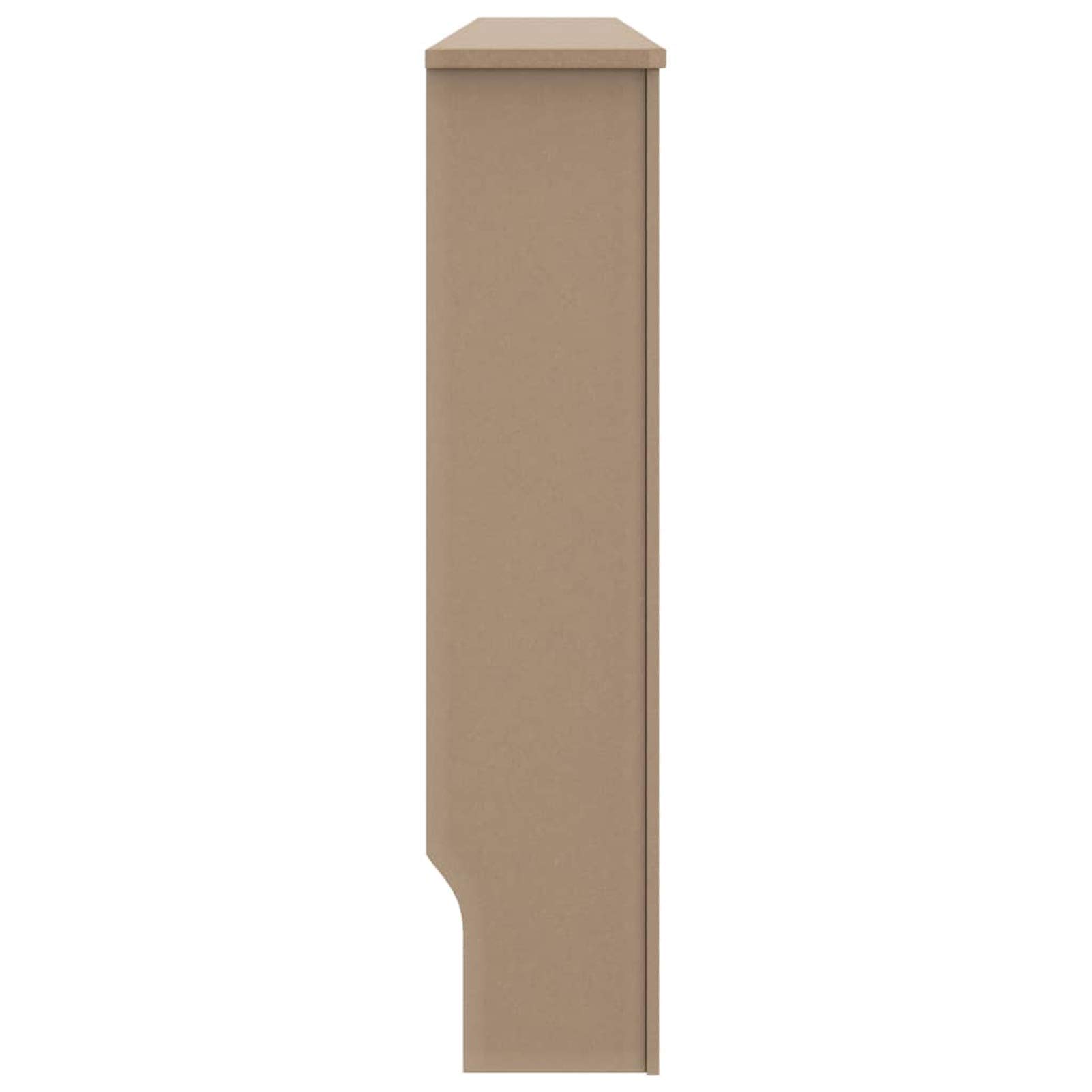 Copritermosifone Tidyard In MDF Laccato - 112x19x81 Cm - Marrone - Design A Nido D'Ape Con Piano Portaoggetti