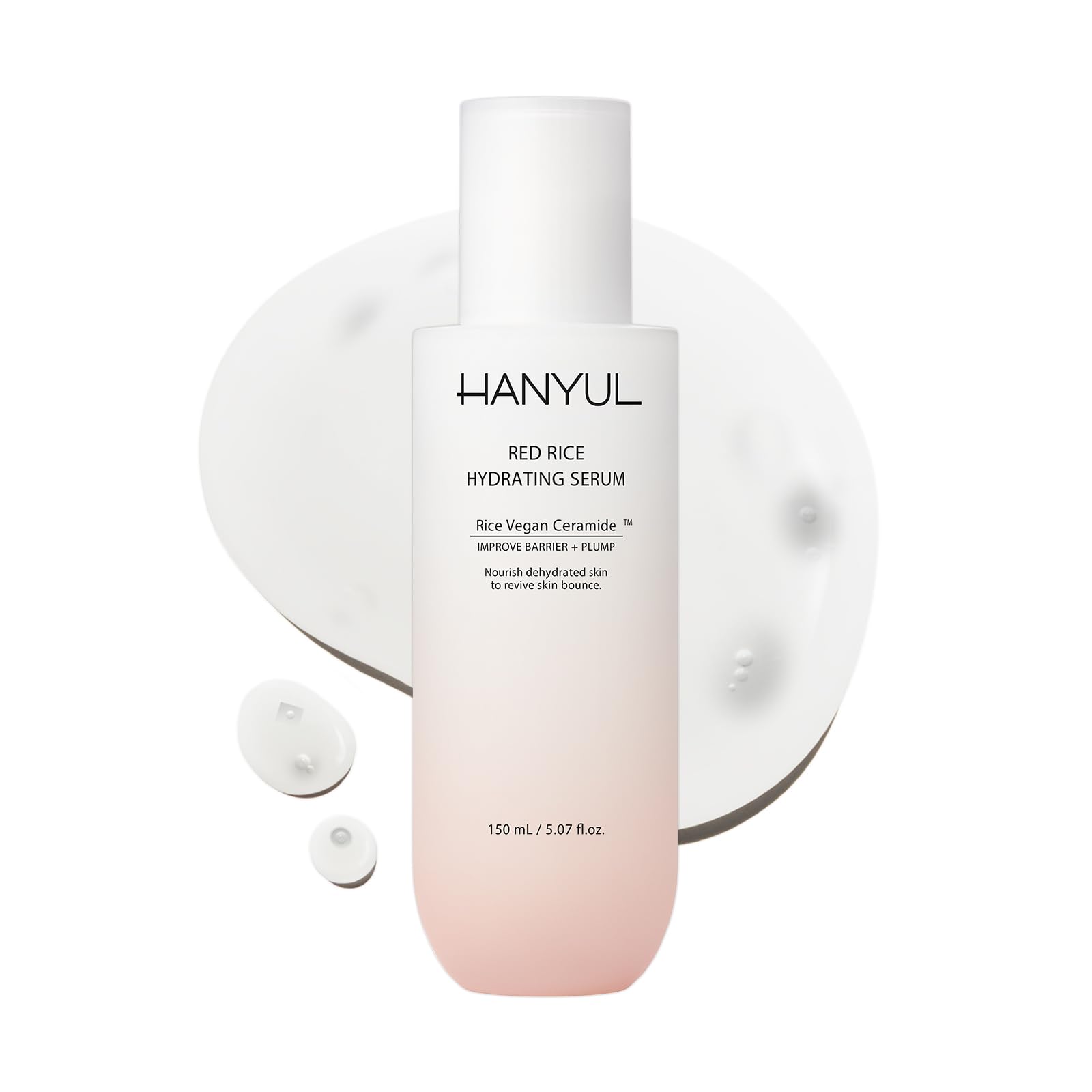 HanyulRed Rice Hydrating Serum with Vegan Ceramide | Korean Skincare for Deep Hydration, Radiant Skin Glow, Firming & Barrier Support, Slow Aging 5.07 fl. oz.