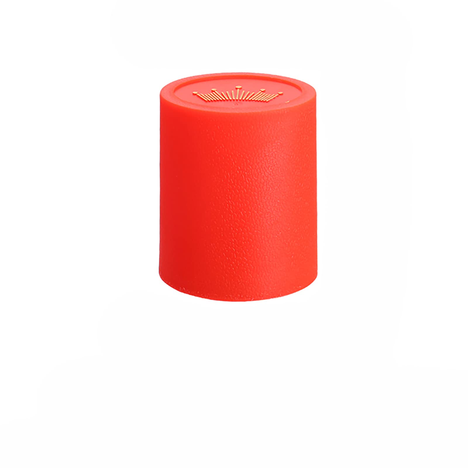 Lot de 10 gobelets à dés en plastique rouge avec 10 gobelets et 60 dés