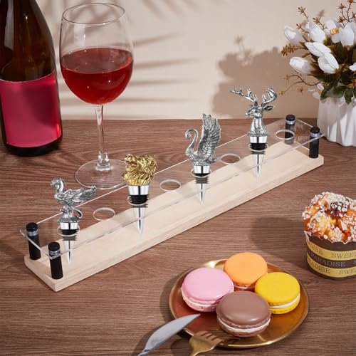 BENECREAT Stopper Display Stand, Whiskey Cork Display, Bourbon Cork Stopper Display, Bourbon Stopper Holder for Decoration Christmas Birthday Halloween Gifts 15.6x2.5x2.1inch by BENECREAT - Image 4