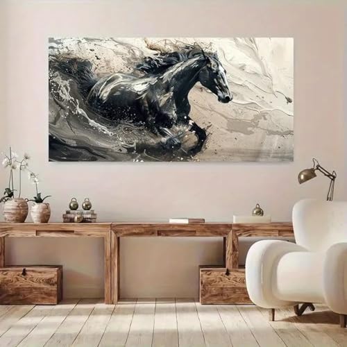Toile cheval cabré abstrait moderne affiche art mural cadre