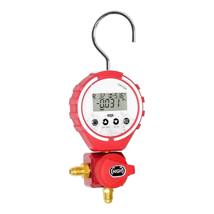 Buy FJMY2020 Hvac Tools Digital Pressure Gauge Manifold Digital Refrigeration Tester Vacuum