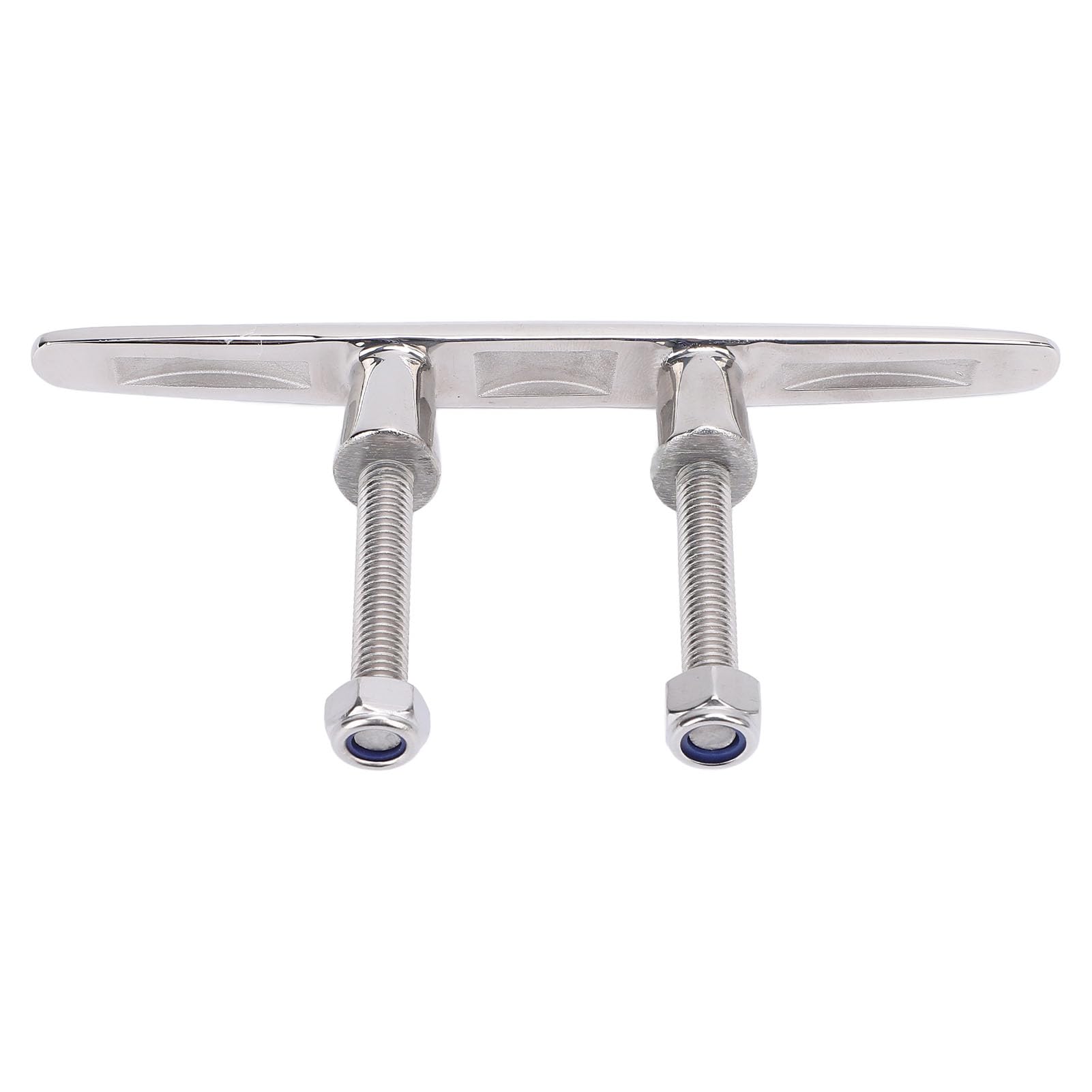 316 Stainless Steel Polished Boat Cleat with 8mm/0.31inch Thread, 6 Inch Dock Cleat, Marine Grade Rope Cleat for RV Yacht Cargo Ship Speedboat, Simple Installation