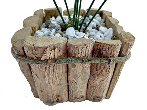 Girassol Arranjo Flor Artificial Com Vaso Rústico Em Madeira