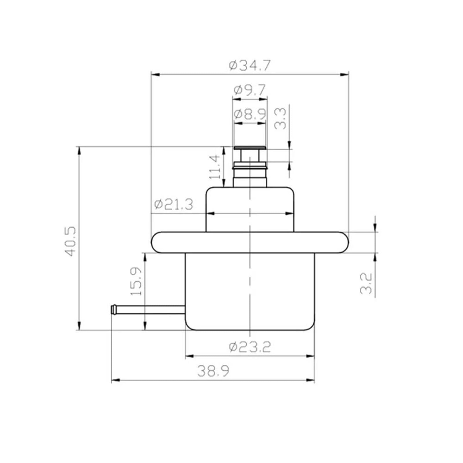 Regolatore di Pressione del Carburante Regolatore di pressione dell'iniezione del carburante 4,0 bar 0280160575 per Skoda per Fabia per Octavia 1997-