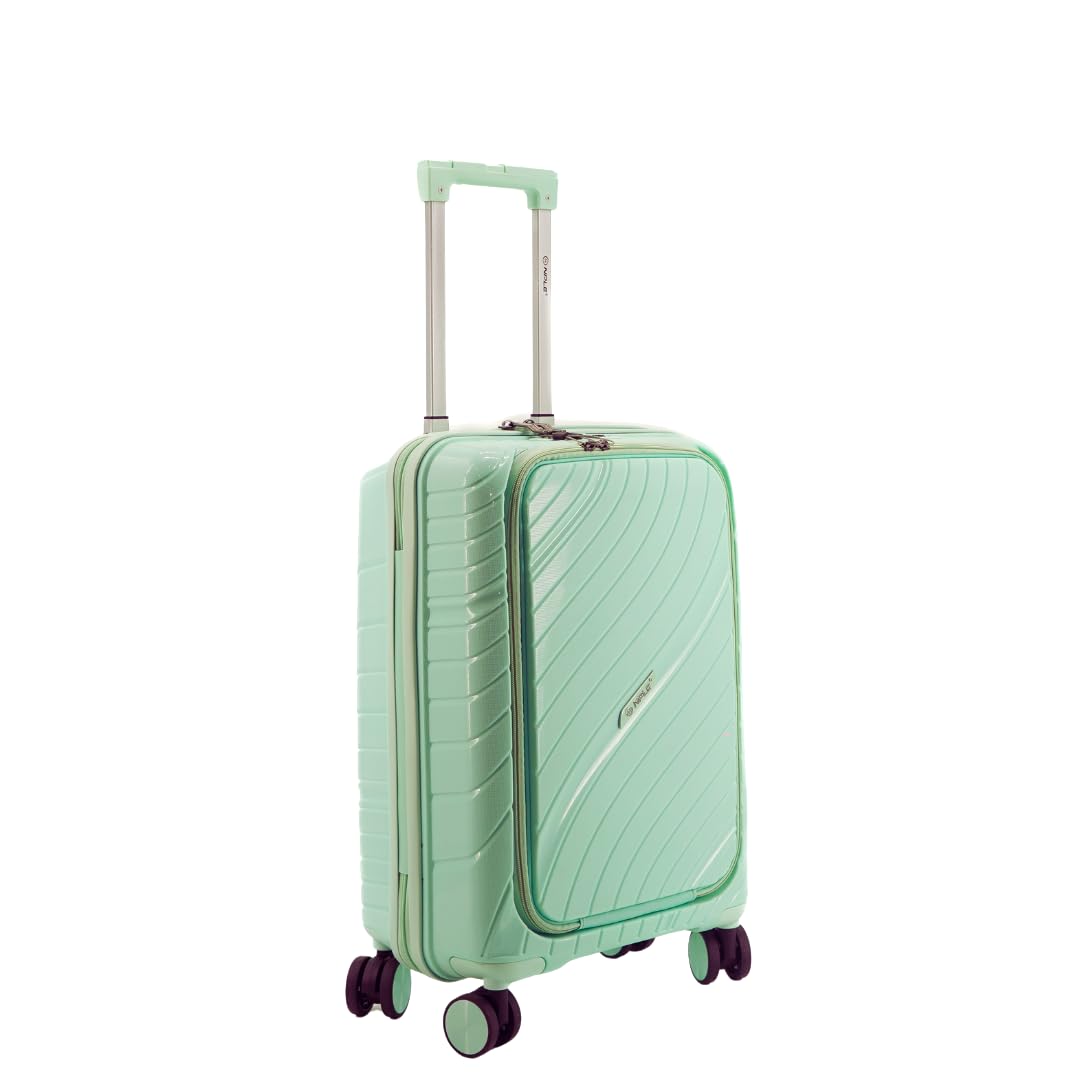 NPLE Bagaglio a Mano S 55x40x20 cm con Porta PC, Polipropilene, 4 Ruote Doppie, Zip Antifurto e Blocco 3 Combinazioni, Compatibile Ryanair EasyJet ITA