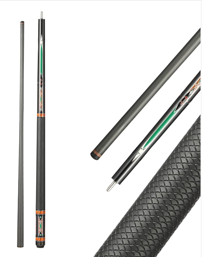 Taco de billar fibra de carbono 58 in 12.5 mm punta suave miniatura 1