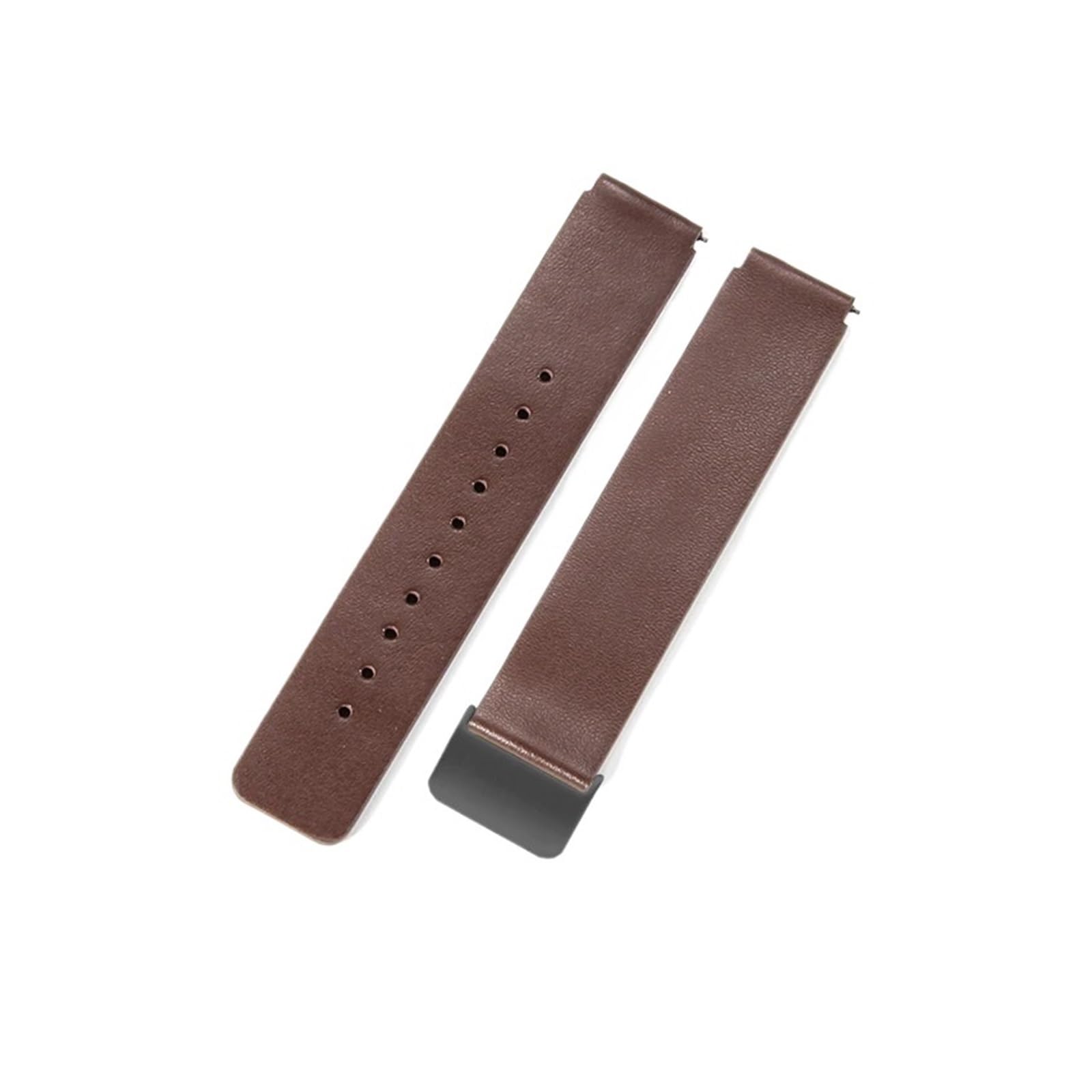 Negocios Deportes Cuero Silicona Hombres y Mujeres Accesorios al Aire Libre Compatible con Huawei B5 B6 B7 B3 B2 Reemplazo de Correa de Reloj 16 18 20 mm(Brown-Black,20mm)