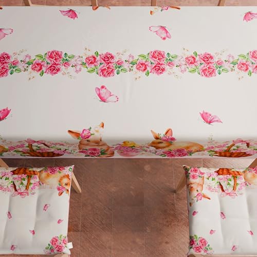 PETTI Artigiani Italiani - Ostertischdecke Fleckenabweisend Rechteckige 140x300 cm 14 Personen, Küchentischdecke aus Mikrofaser… – Ansicht 5
