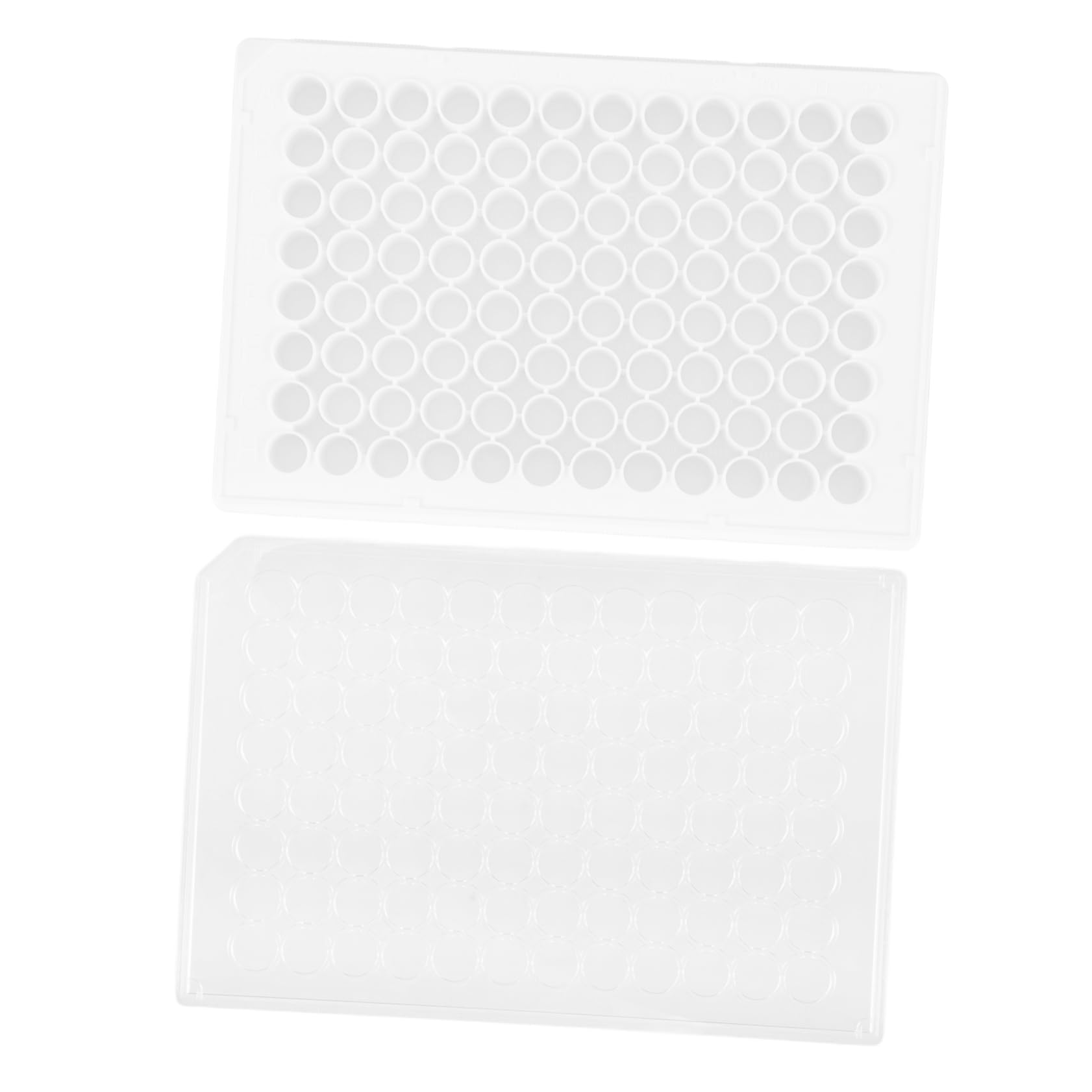 KICHOUSE Culture Plate 96 Well Cell Culture Plate Laboratory Culture Plate Tissue Culture Tool Lab Culture Plate Tissue Culture Kit Tissue Culture Plate Culture Tray White Plastic