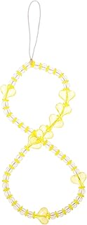 JEWEDECO Tiras de telefone celular cordão amarelo colar cordão pulseiras coloridas alça de corrente de telefone corrente frisada corrente de telefone berloques de telefone charme acessórios para telefone charme faixa de charme