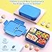 LEIKEEGO Brotdose Kinder mit Fächern Auslaufsicher Lunchbox Kinder Brotdose Kinder für Mädchen & Jungen, Jausenbox Kinder für Kindergarten & Schule (Blau)