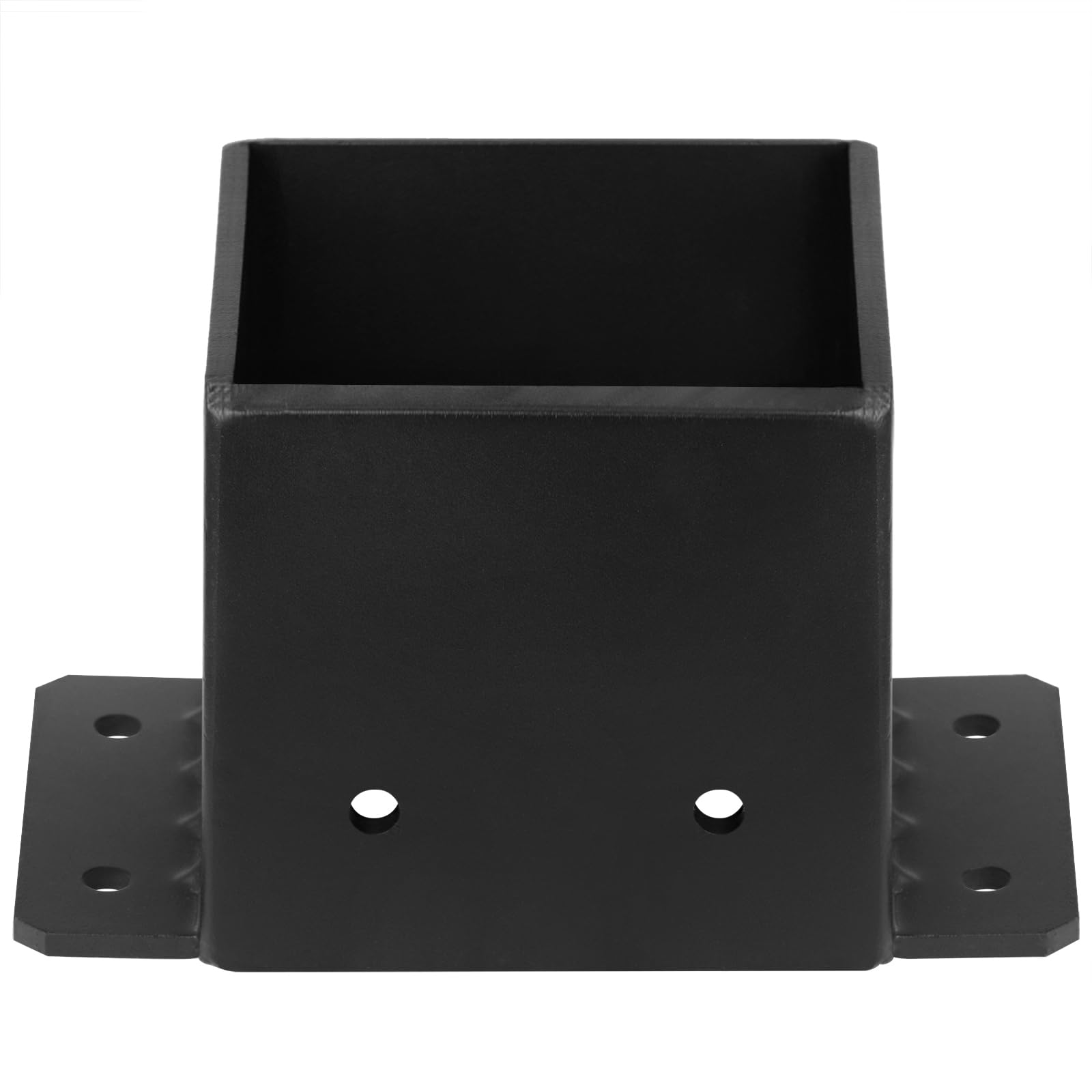 Base de poste de acero resistente de 8 x 8 pulgadas, soporte de anclaje de base de poste de valla, soporte de cubierta, barandilla de porche, soportes de poste de pérgola, tamaño interior de