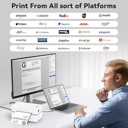 Anycash Y812-002 Bluetooth Thermal Shipping Label Printer thumb #3