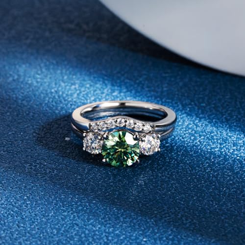 Moissanite Wedding Ring Set 925 Sterling Silver Moissanite Engagement Rings for Women D Color VVS1 Moissanite Ring for Women Wedding Sets3