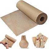 Honigwaben Verpackungspapier,Verpackungsmaterial Füllmaterial Alternative zu -Luftpolsterfolie für Versand und Umzug, Füllmaterial Verpackung Versandverpackungen Geschenke (30CMX50M)